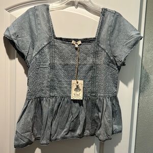 Super cute jean shirt! NWT!